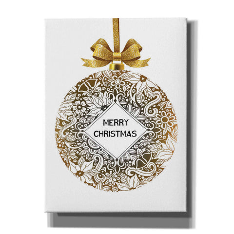 Image of 'Merry Christmas Ball Ornament' by Cindy Jacobs, Canvas Wall Art