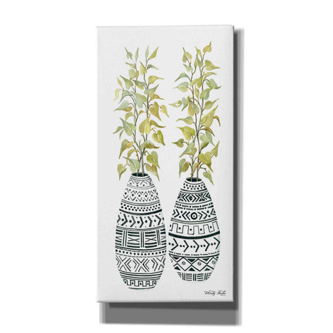 Image of 'Mud Cloth Vase II' by Cindy Jacobs, Canvas Wall Art