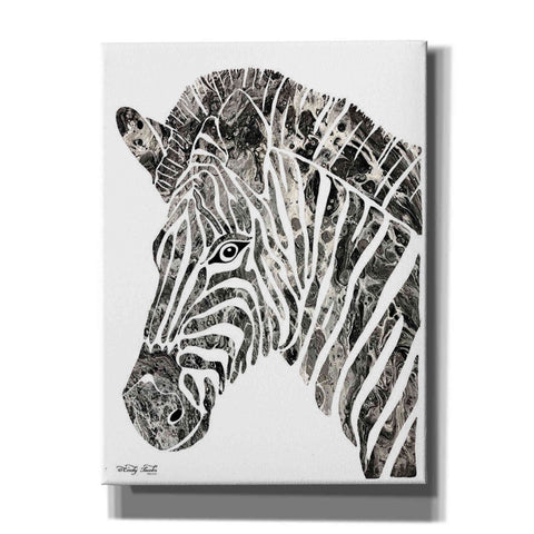 Image of 'Bright Zebra' by Cindy Jacobs, Canvas Wall Art