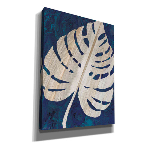Image of 'Monstera Navy' by Cindy Jacobs, Canvas Wall Art