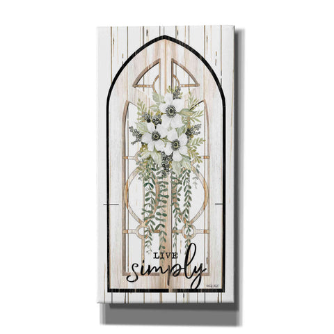 Image of 'Live Simply' by Cindy Jacobs, Canvas Wall Art