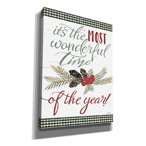 Image of 'Pinecone It's the Most Wonderful Time' by Cindy Jacobs, Canvas Wall Art