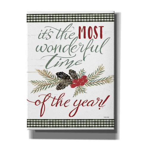 Image of 'Pinecone It's the Most Wonderful Time' by Cindy Jacobs, Canvas Wall Art