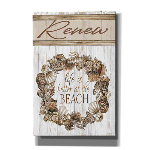 Image of 'Renew Shell Wreath' by Cindy Jacobs, Canvas Wall Art