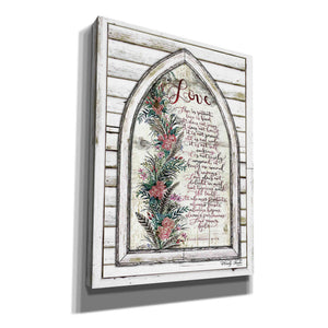 'Love is Patient Arch with Flowers' by Cindy Jacobs, Canvas Wall Art