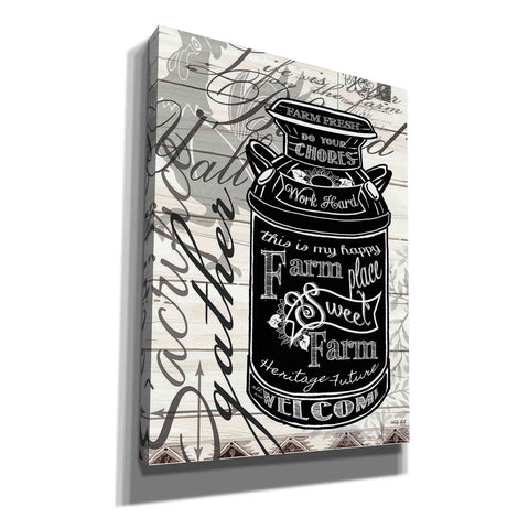 Image of 'Farm Sweet Farm Milk Can' by Cindy Jacobs, Canvas Wall Art