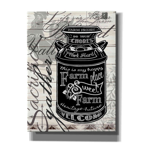 Image of 'Farm Sweet Farm Milk Can' by Cindy Jacobs, Canvas Wall Art