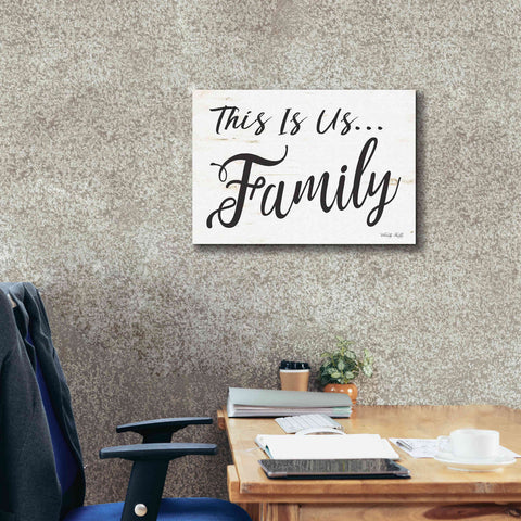 Image of 'This is us…Family' by Cindy Jacobs, Canvas Wall Art,26 x 18