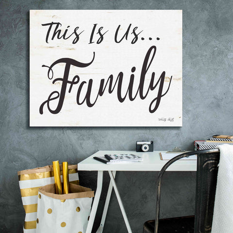 Image of 'This is us…Family' by Cindy Jacobs, Canvas Wall Art,34 x 26