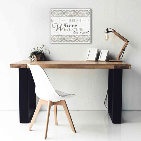 Image of 'Welcome to Our Table' by Cindy Jacobs, Canvas Wall Art,24 x 20