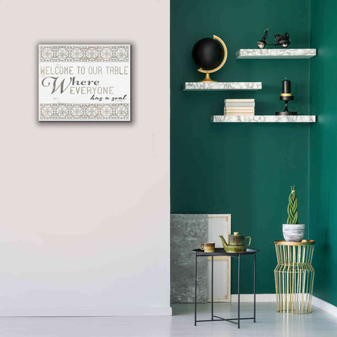 Image of 'Welcome to Our Table' by Cindy Jacobs, Canvas Wall Art,24 x 20