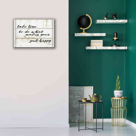 Image of 'Soul Happy' by Cindy Jacobs, Canvas Wall Art,26 x 18