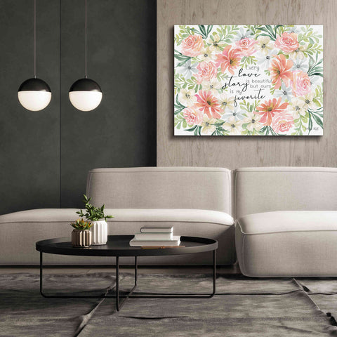 Image of 'Floral Love Story' by Cindy Jacobs, Canvas Wall Art,54 x 40