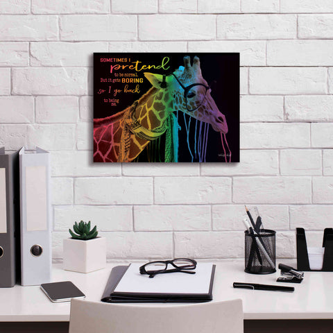 Image of 'Sometimes I Pretend' by Cindy Jacobs, Canvas Wall Art,16 x 12