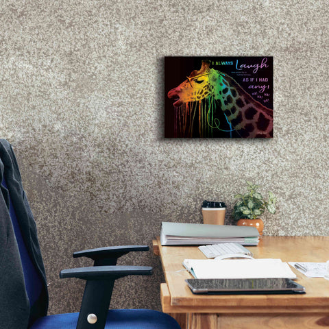 Image of 'I Always Laugh' by Cindy Jacobs, Canvas Wall Art,16 x 12