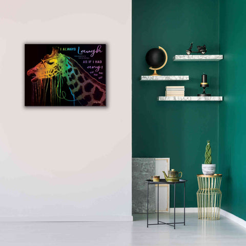 Image of 'I Always Laugh' by Cindy Jacobs, Canvas Wall Art,34 x 26