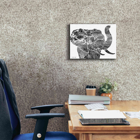 Image of 'Bright Elephant' by Cindy Jacobs, Canvas Wall Art,16 x 12