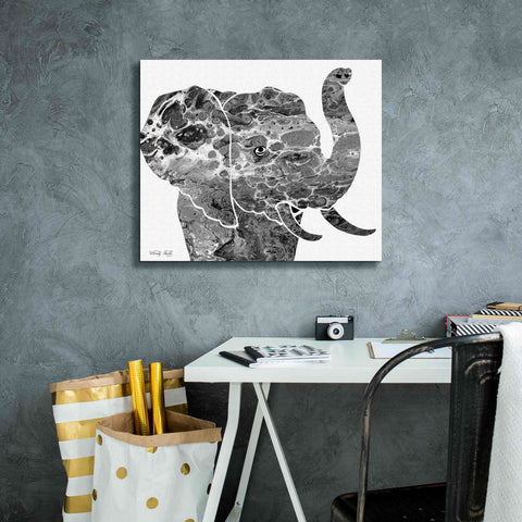 Image of 'Bright Elephant' by Cindy Jacobs, Canvas Wall Art,24 x 20