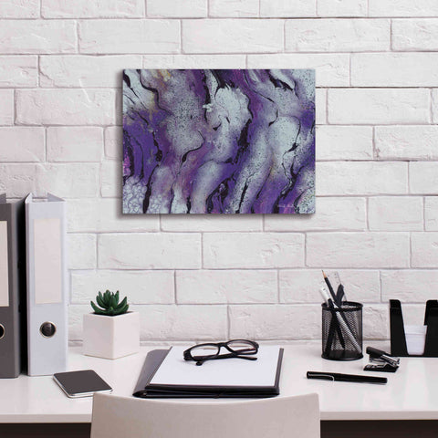 Image of 'Abstract in Purple III' by Cindy Jacobs, Canvas Wall Art,16 x 12