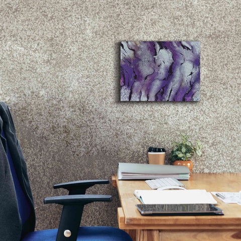 Image of 'Abstract in Purple III' by Cindy Jacobs, Canvas Wall Art,16 x 12