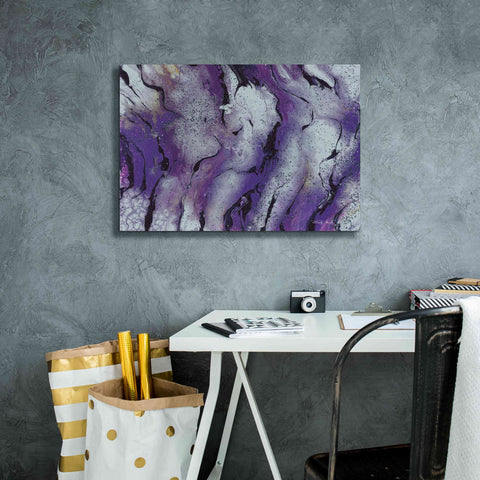 Image of 'Abstract in Purple III' by Cindy Jacobs, Canvas Wall Art,26 x 18