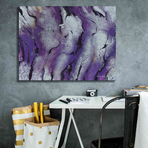 Image of 'Abstract in Purple III' by Cindy Jacobs, Canvas Wall Art,34 x 26