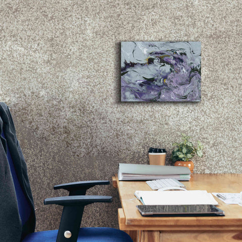 Image of 'Abstract in Purple IV' by Cindy Jacobs, Canvas Wall Art,16 x 12