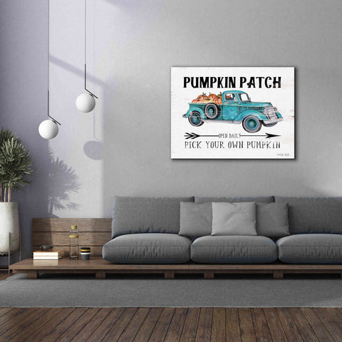 Image of 'Pumpkin Patch Open Daily' by Cindy Jacobs, Canvas Wall Art,54 x 40
