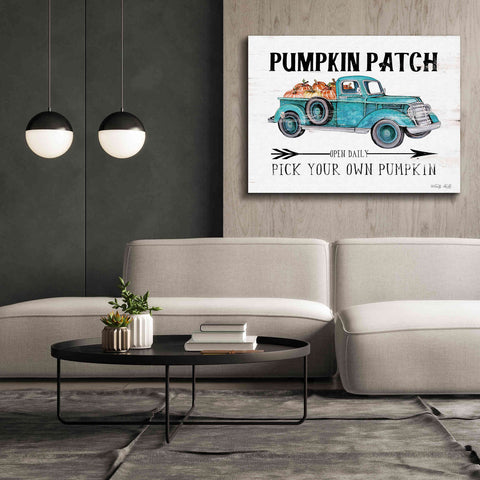 Image of 'Pumpkin Patch Open Daily' by Cindy Jacobs, Canvas Wall Art,54 x 40