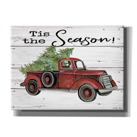Image of 'Tis the Season Red Truck' by Cindy Jacobs, Canvas Wall Art