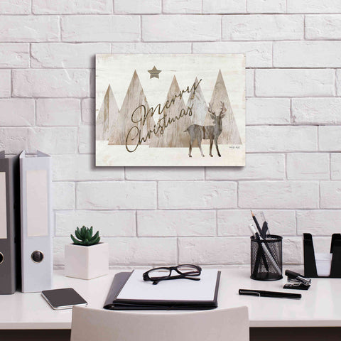 Image of 'Merry Christmas Deer 2' by Cindy Jacobs, Canvas Wall Art,16 x 12