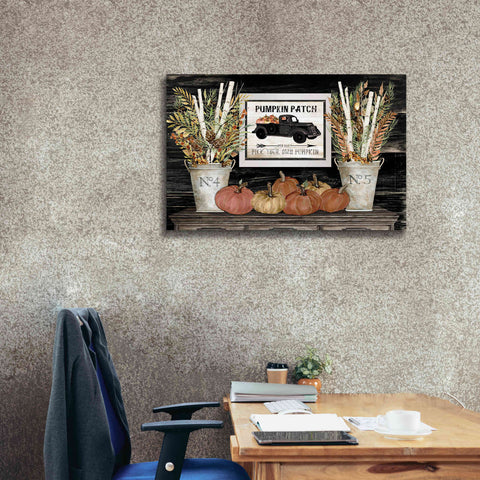 Image of 'Pumpkin Patch Still Life' by Cindy Jacobs, Canvas Wall Art,40 x 26