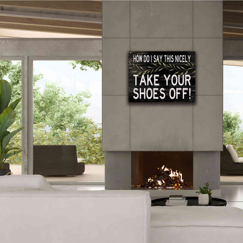 Image of 'Take Your Shoes Off' by Cindy Jacobs, Canvas Wall Art,34 x 26