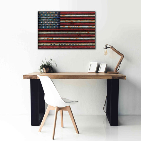 Image of 'One Nation Under God on Metal' by Cindy Jacobs, Canvas Wall Art,40 x 26