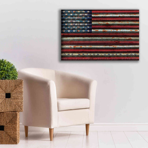 Image of 'One Nation Under God on Metal' by Cindy Jacobs, Canvas Wall Art,40 x 26