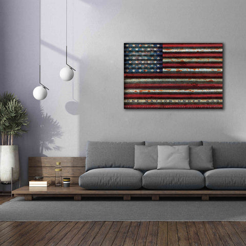 Image of 'One Nation Under God on Metal' by Cindy Jacobs, Canvas Wall Art,60 x 40