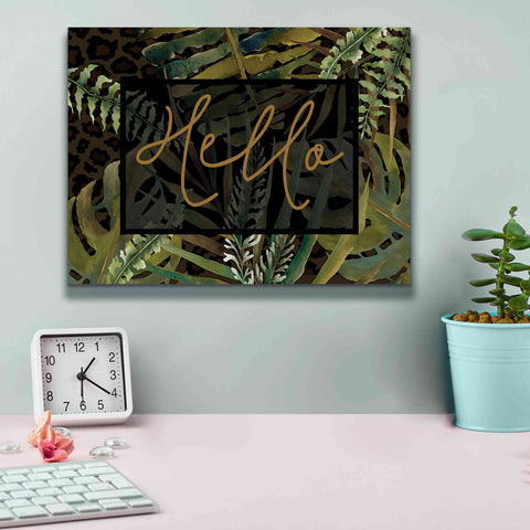Image of 'Tropical Hello' by Cindy Jacobs, Canvas Wall Art,16 x 12