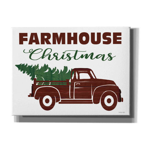 Image of 'Farmhouse Christmas Truck' by Cindy Jacobs, Canvas Wall Art