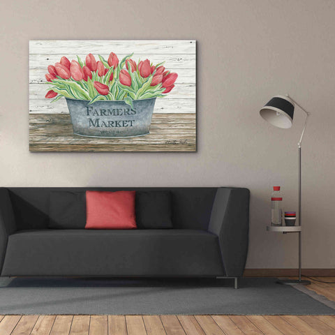 Image of 'Farmer's Market Tulips' by Cindy Jacobs, Canvas Wall Art,60 x 40