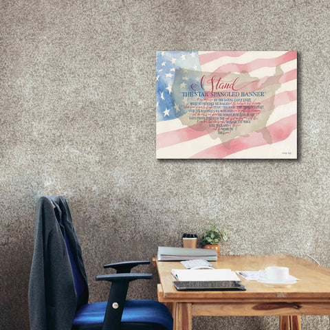 Image of 'I Stand' by Cindy Jacobs, Canvas Wall Art,34 x 26