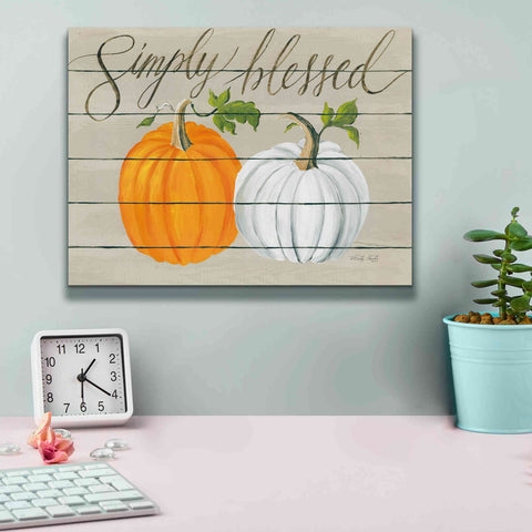Image of 'Simply Blessed Pumpkins' by Cindy Jacobs, Canvas Wall Art,16 x 12