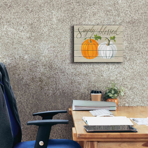 Image of 'Simply Blessed Pumpkins' by Cindy Jacobs, Canvas Wall Art,16 x 12