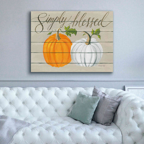 Image of 'Simply Blessed Pumpkins' by Cindy Jacobs, Canvas Wall Art,54 x 40