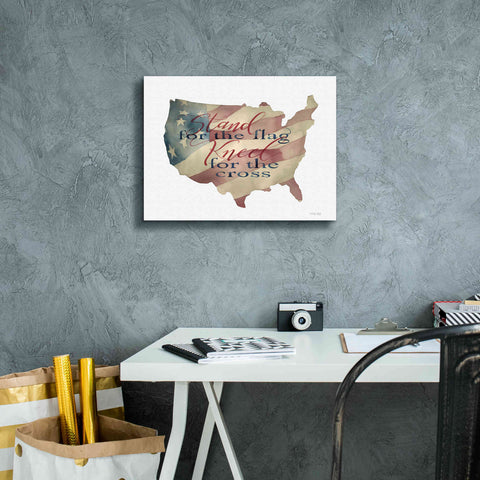 Image of 'USA Stand for the Flag' by Cindy Jacobs, Canvas Wall Art,16 x 12