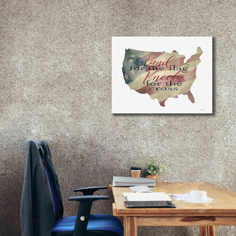 Image of 'USA Stand for the Flag' by Cindy Jacobs, Canvas Wall Art,34 x 26