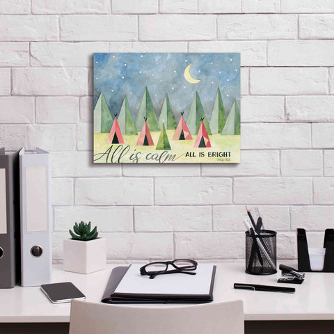 Image of 'All is Calm' by Cindy Jacobs, Canvas Wall Art,16 x 12