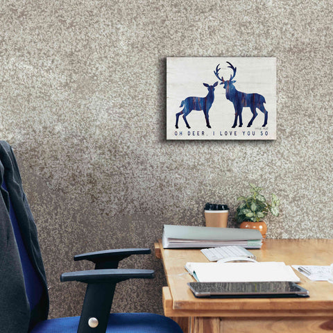 Image of 'Oh Deer, I Love You So' by Cindy Jacobs, Canvas Wall Art,16 x 12