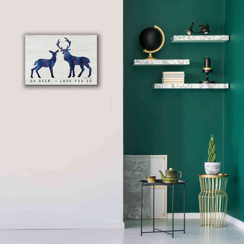 Image of 'Oh Deer, I Love You So' by Cindy Jacobs, Canvas Wall Art,26 x 18