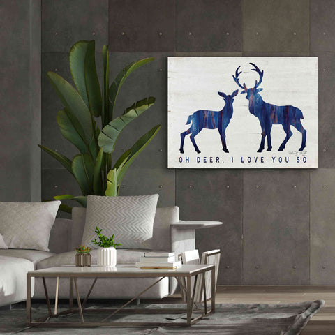 Image of 'Oh Deer, I Love You So' by Cindy Jacobs, Canvas Wall Art,54 x 40