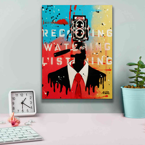Image of 'NSA Camera Man' by AbcArtAttack, Canvas Wall Art,12 x 16